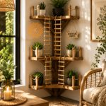 THREE STOREY PLANTER CORNER SHELF