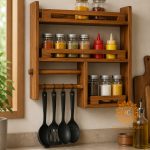 KITCHEN SPICE WALL RACK