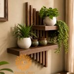 LOUVER PLANTER WALL SHELF