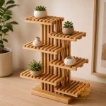 LOUVER COUNTER DISPLAY SHELF