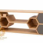 HEXAGONAL CREDENZA FOR LIVING ROOM
