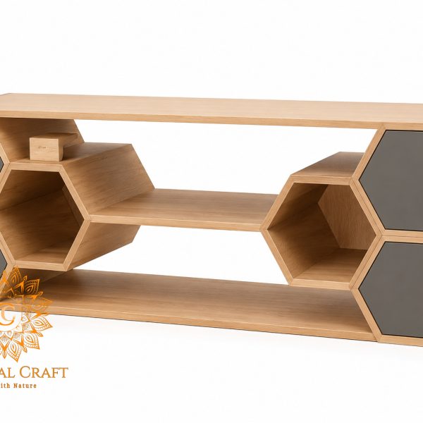 HEXAGONAL CREDENZA FOR LIVING ROOM