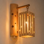 BAMBOO RECTANGLE WALL HANGING LIGHT