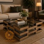 BRICK BOND SQUARE CENTER TABLE