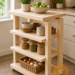 KITCHEN FLOOR CART RACK