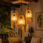SPIRAL LOUVER HANGING LIGHT 3L