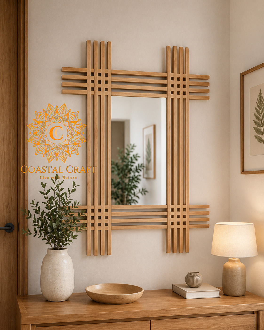 ChatGPT Image Aug 1, 2026, 02_49_59 AM DECOR MASH LOUVER MIRROR - Image 1