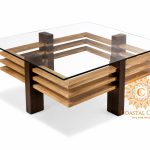 CORNER LOUVER CENTER TABLE